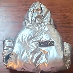 Chrome dog coat NWOT